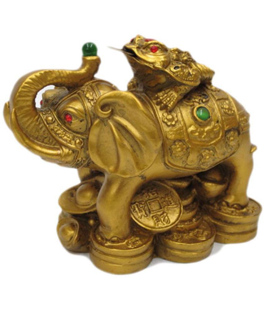     			Sunaina Collection Vastu Feng Shui Money Frog On Elephant