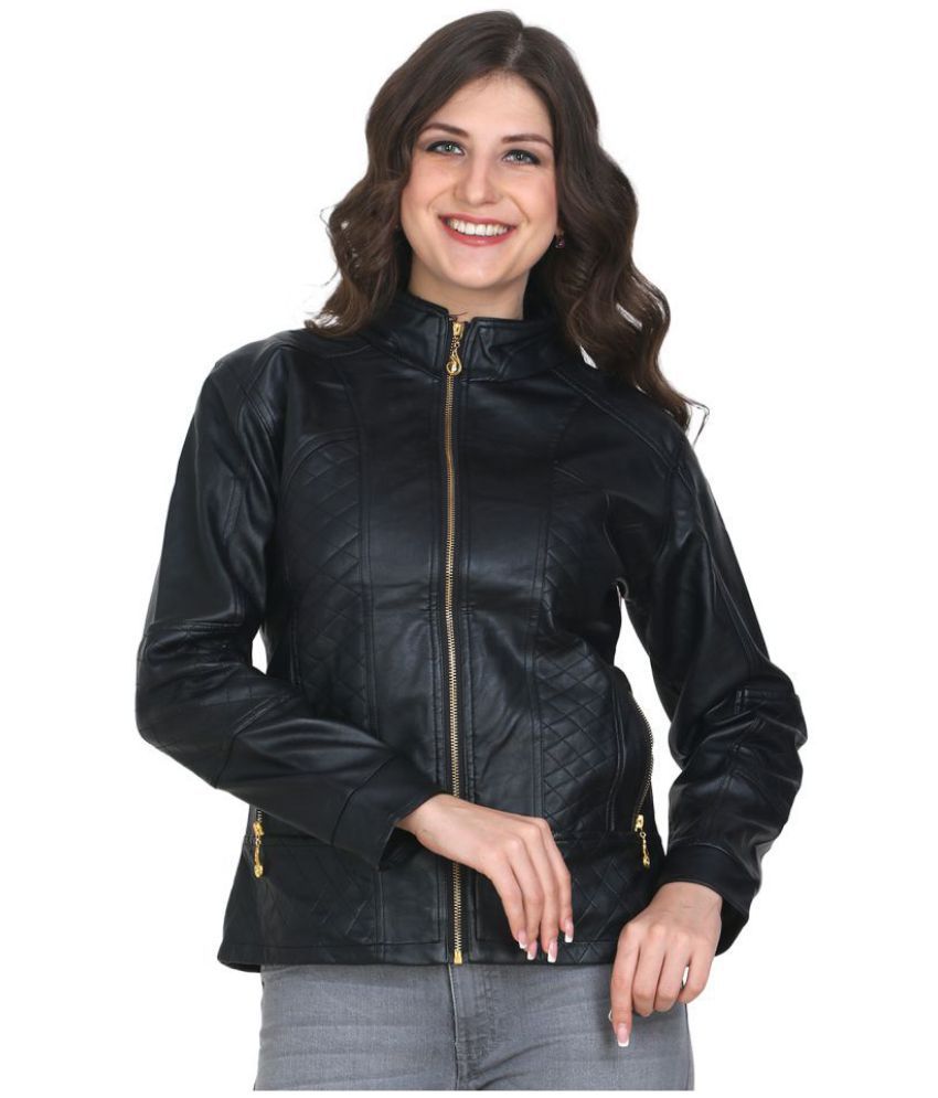 Buy Broadstar Leather Black Band Jacket Online at Best Prices in India ...