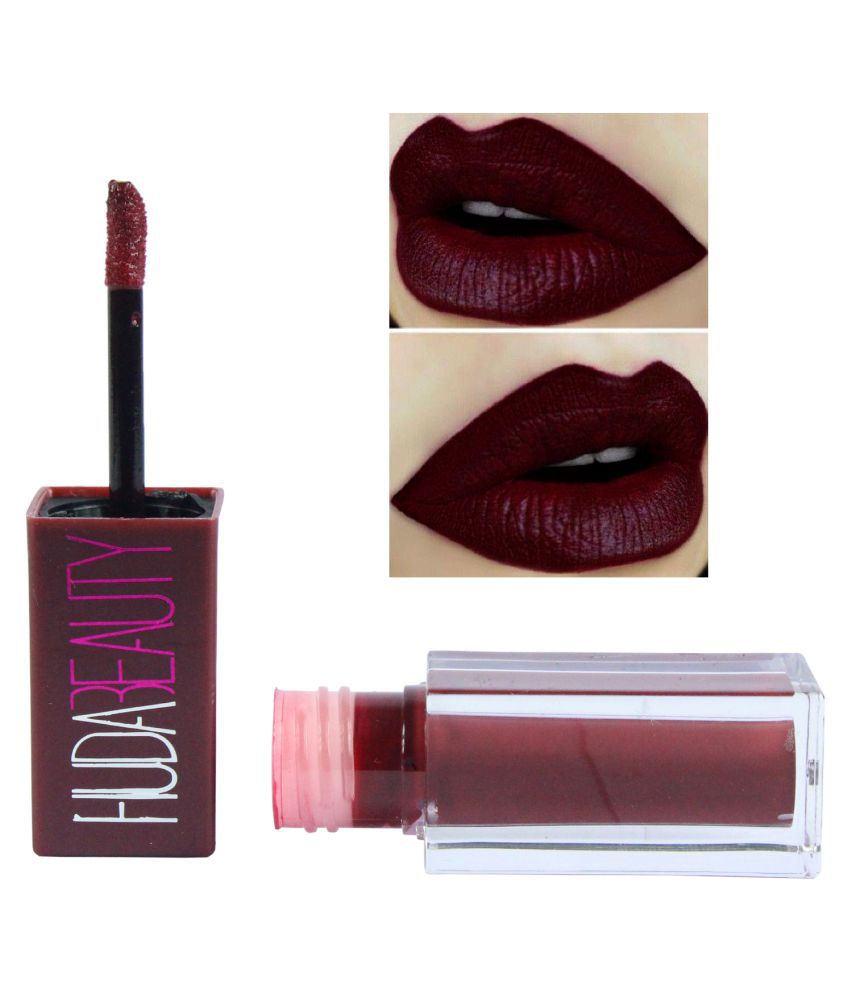 Huda Beauty Liquid Lipstick Dark Maroon 3ml Ml Buy Huda