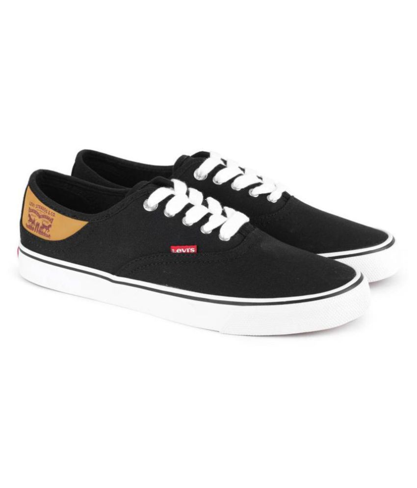 levis black casual shoes