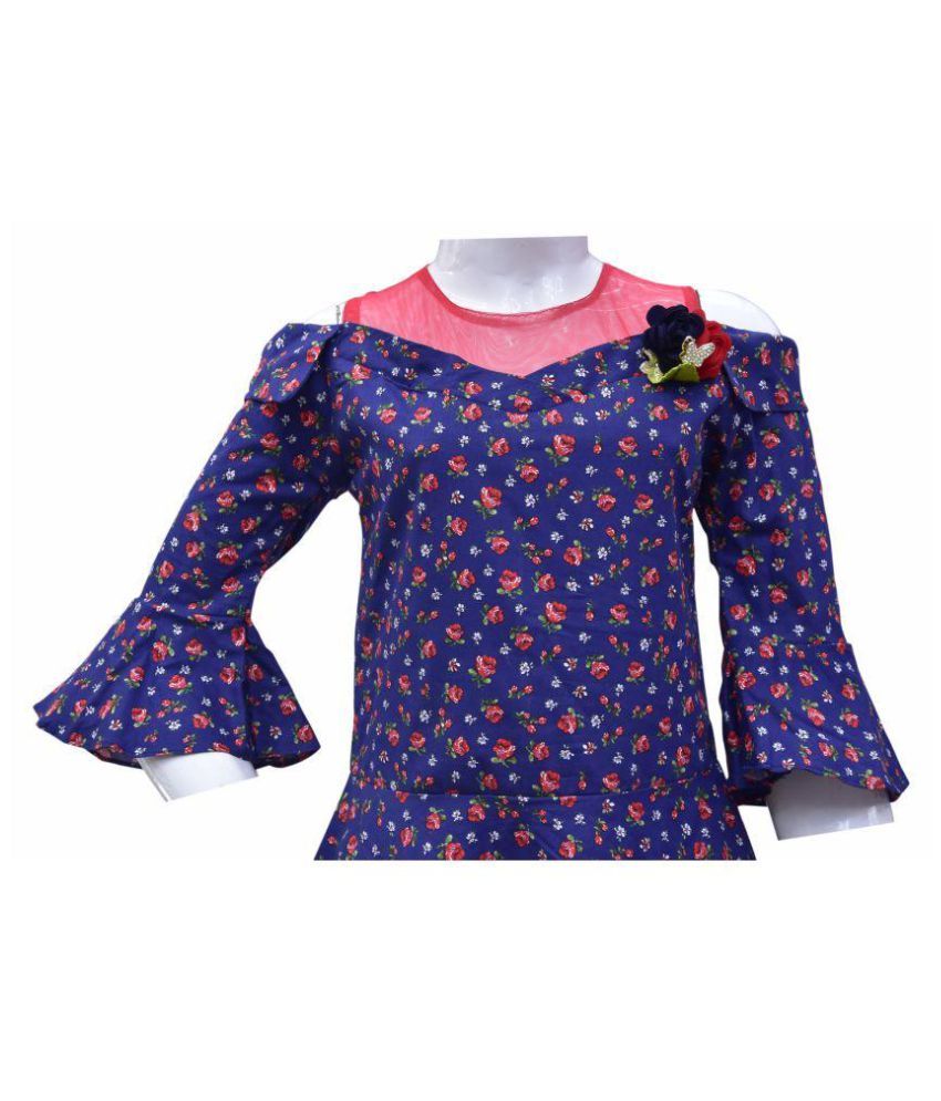cold shoulder long frocks