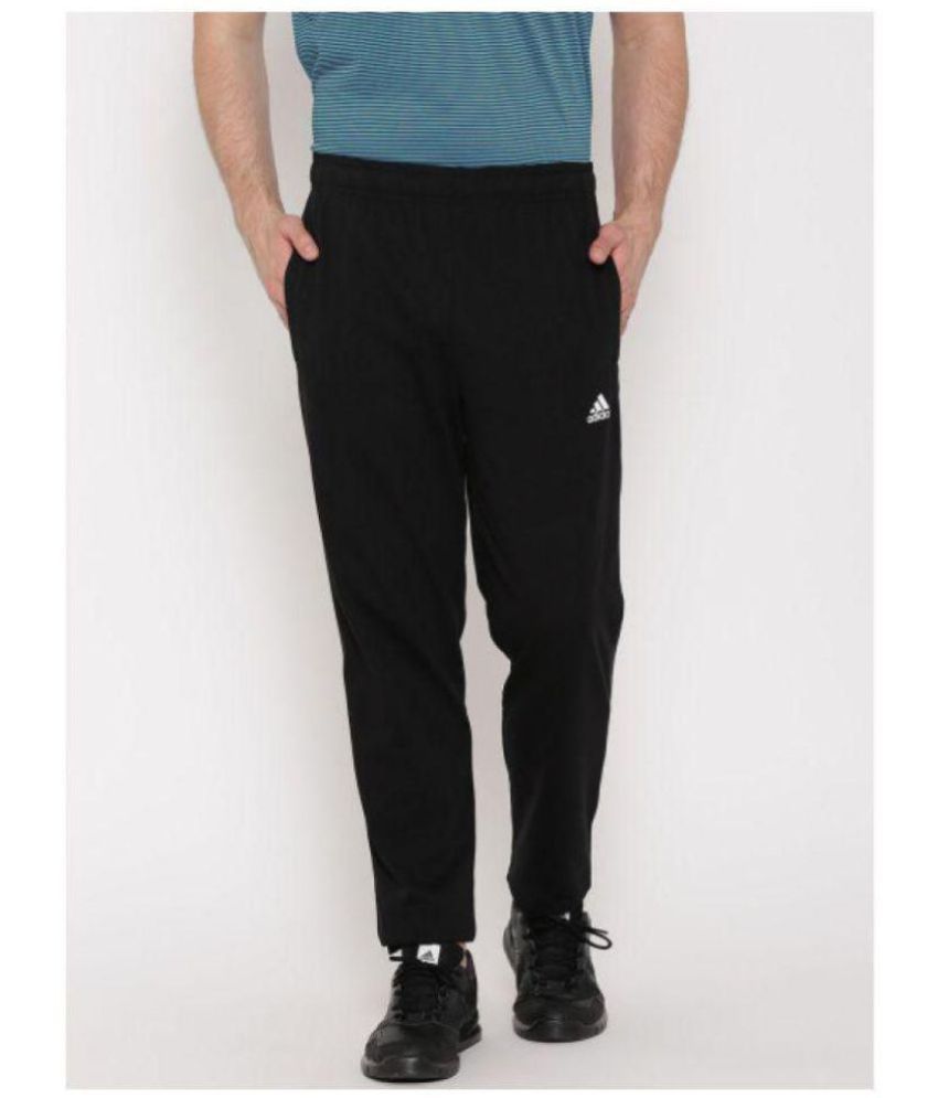 Adidas Navy Polyester Lycra Trackpants Buy Adidas Navy Polyester