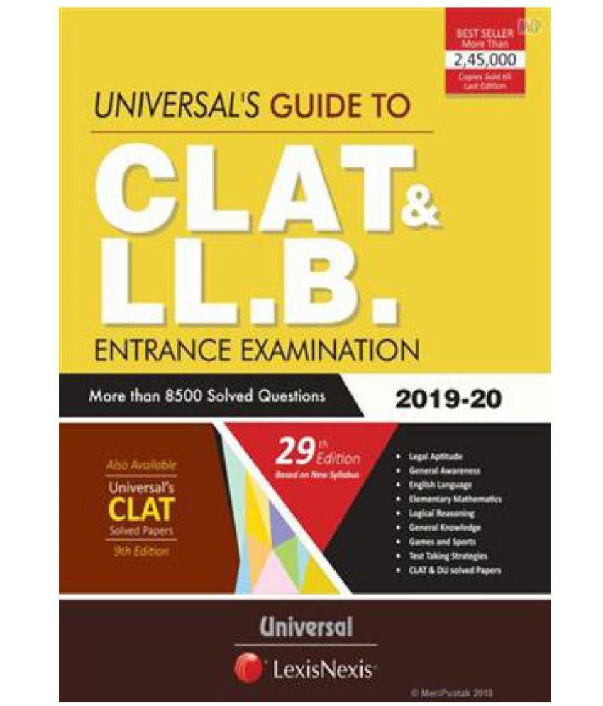 Universal's Guide to CLAT & LL.B. Entrance Examination (Paperback) 2019-20