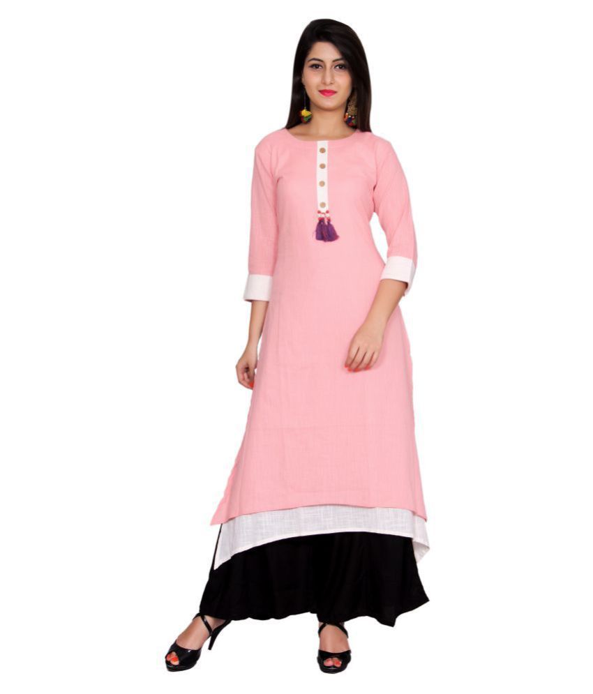 asymmetrical hemline kurti