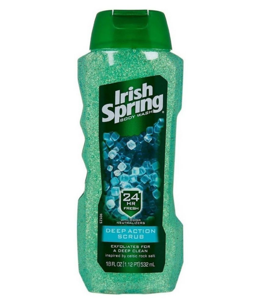 Irish Spring Body Wash, Deep Action Scrub Body Wash 532 ml