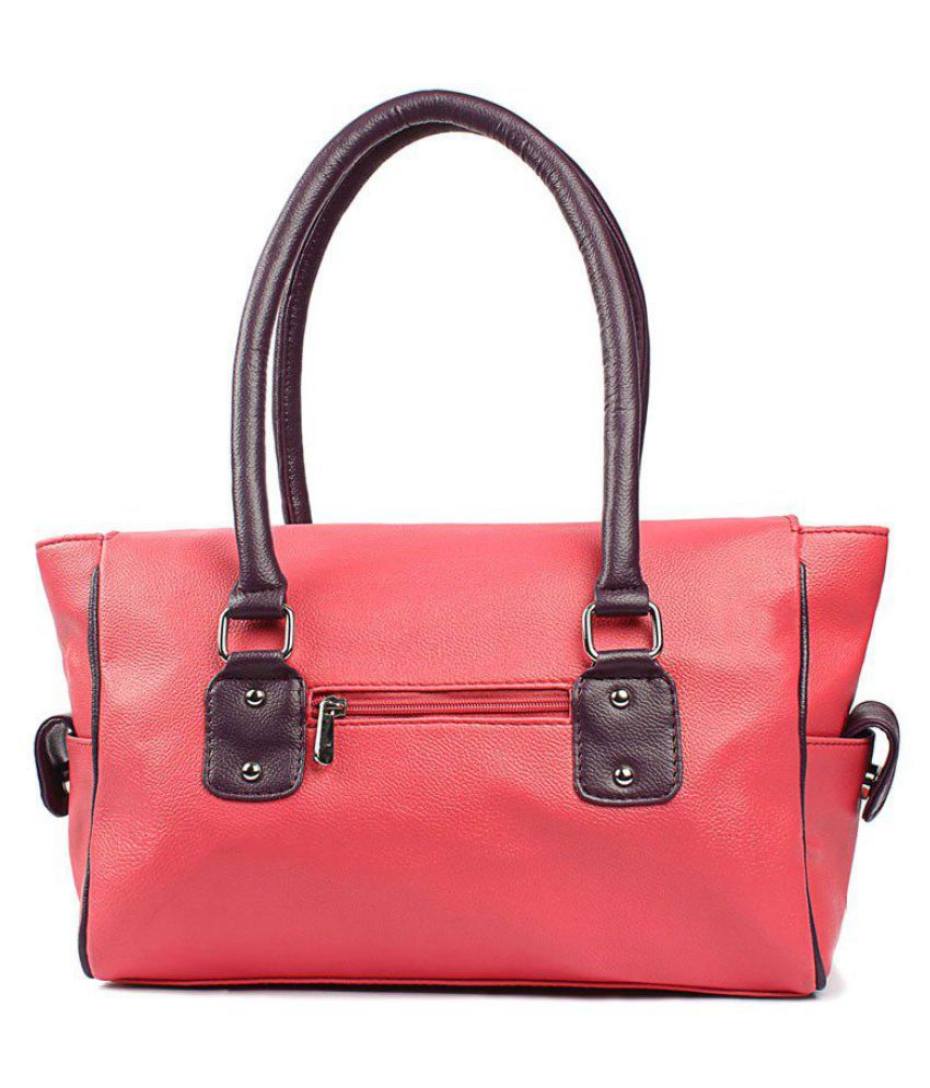 Bagsy Malone Pink Faux Leather Shoulder Bag - Buy Bagsy Malone Pink ...