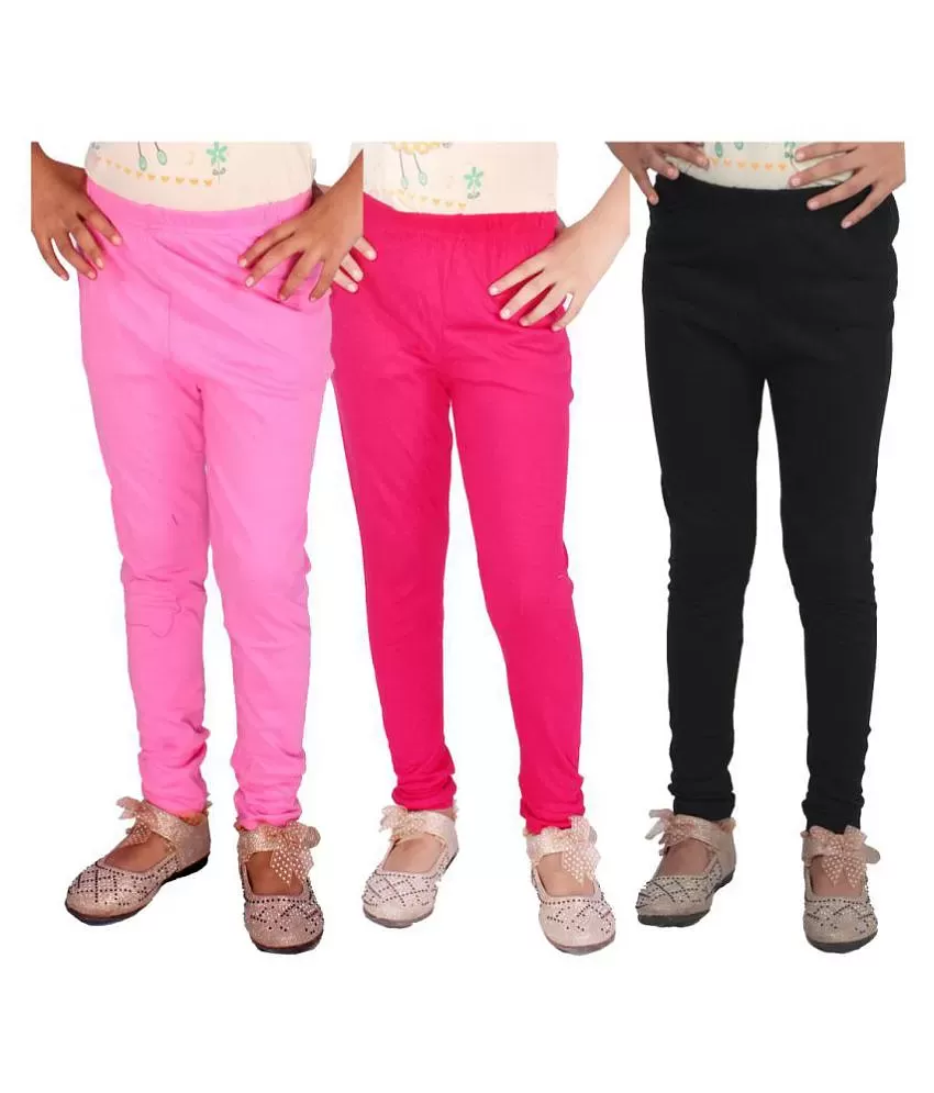 Diaz Pure Cotton Leggings For Girls Pack Of 3 - Buy Diaz Pure