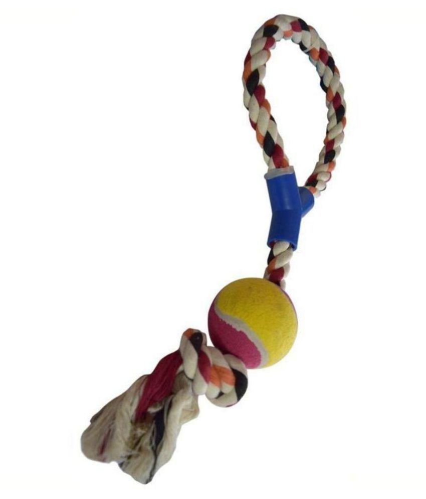 W9 High Quality Combo Of 2 Non-Toxic Knotted Cotton Chew Rope Toy For ...