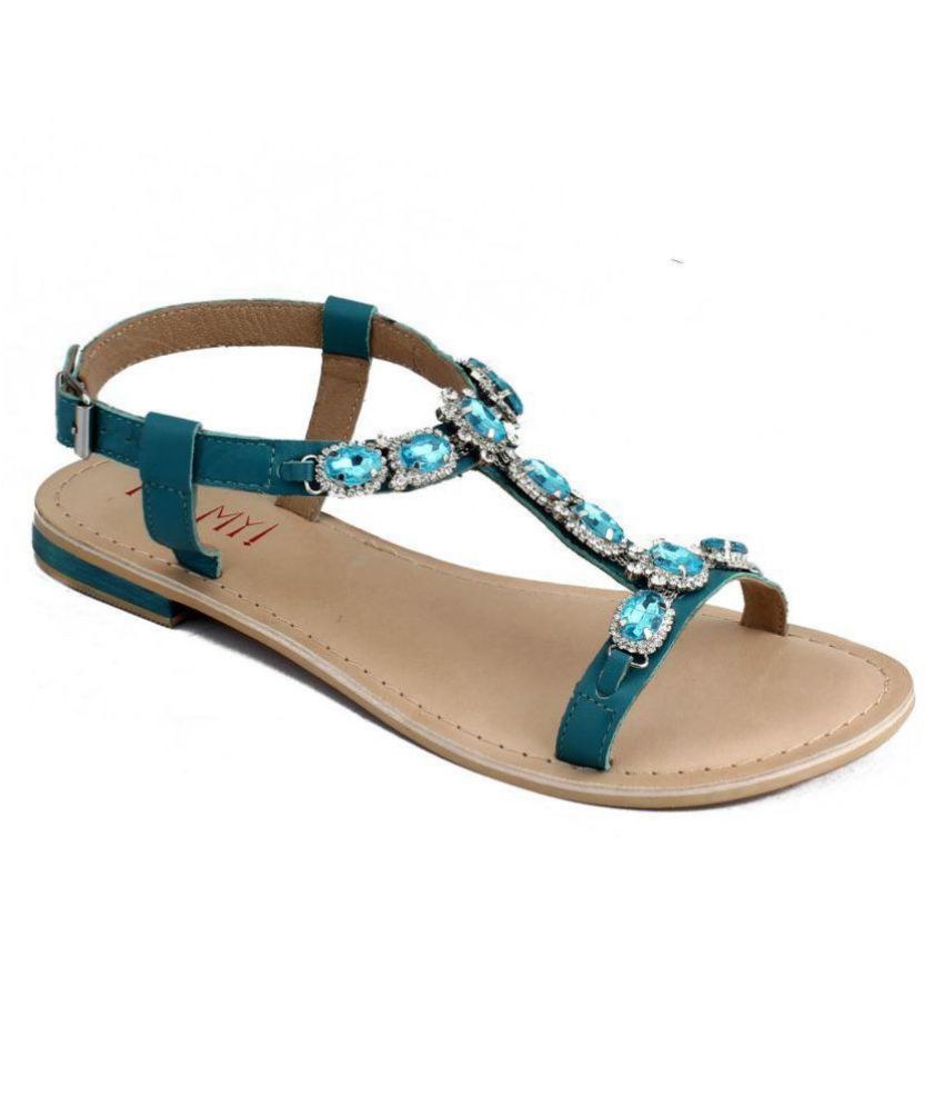 flats with turquoise soles