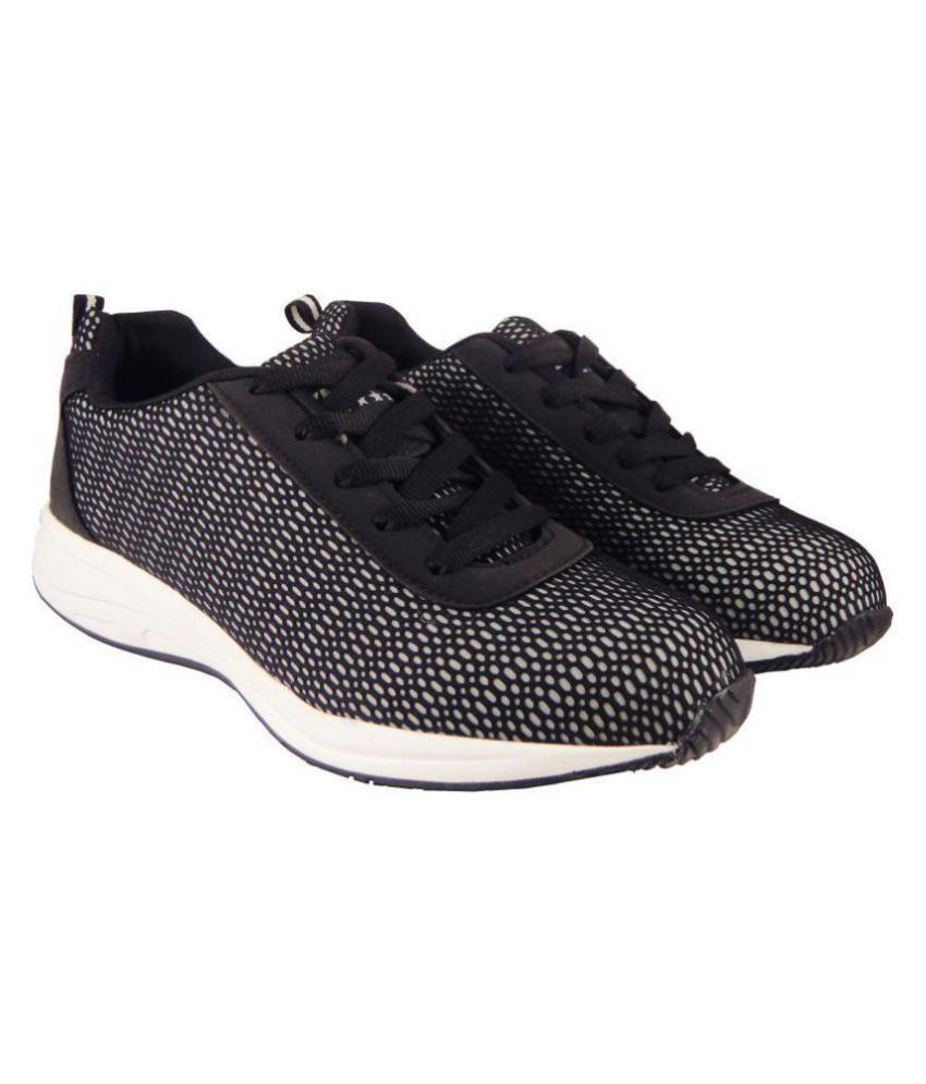 action black running shoes