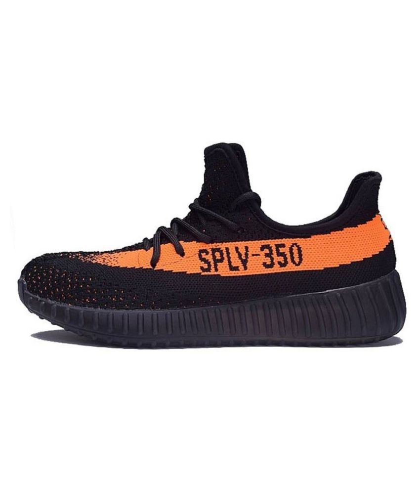 yeezy black and orange