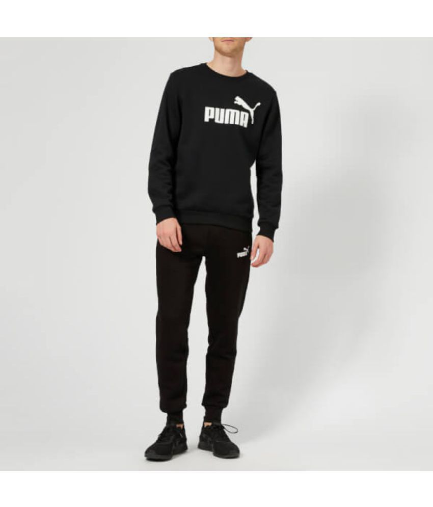 puma womens joggers black