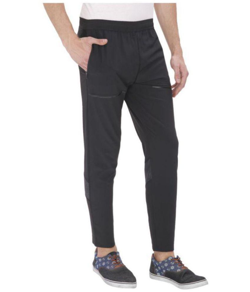 lycra solid track pants