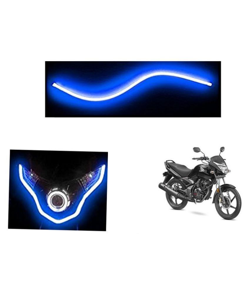 Autonity Flexible 30cm Bike Headlight Neon LED DRL Tube BLUE For Honda