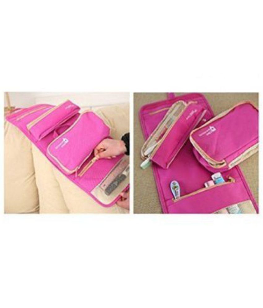 swadec Pink Folding Hanging Cosmetic Makeup Travel Bag - Buy swadec ...