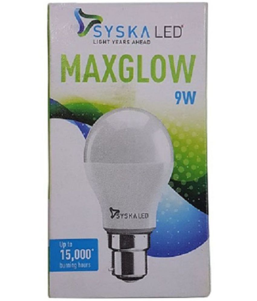 Syska 9w Led Bulbs Cool Day Light Pack Of 4