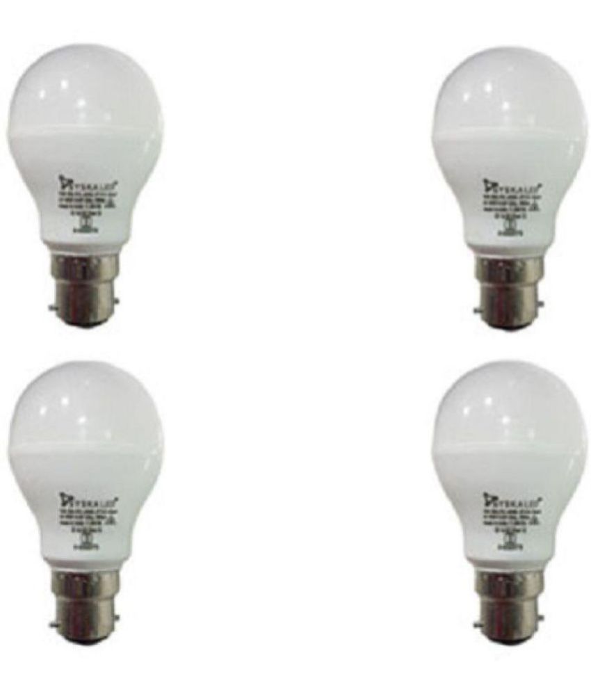 Syska 9w Led Bulbs Cool Day Light Pack Of 4