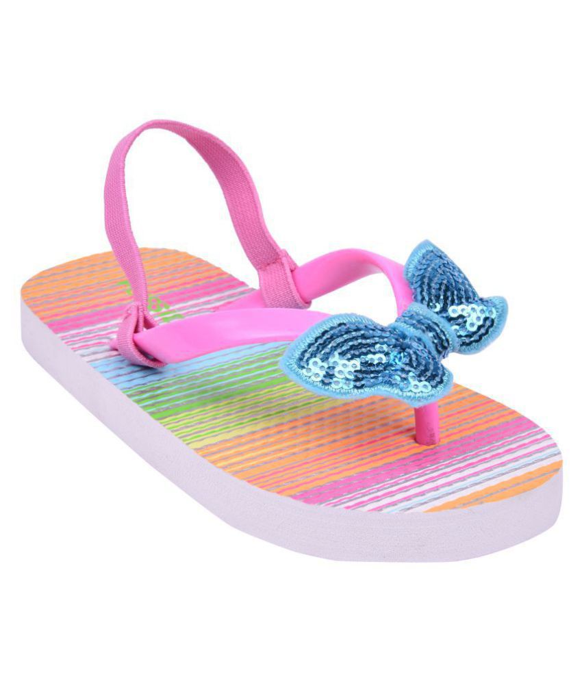 Flipside Kids Glitter Pink Slippers Price in India- Buy Flipside Kids ...