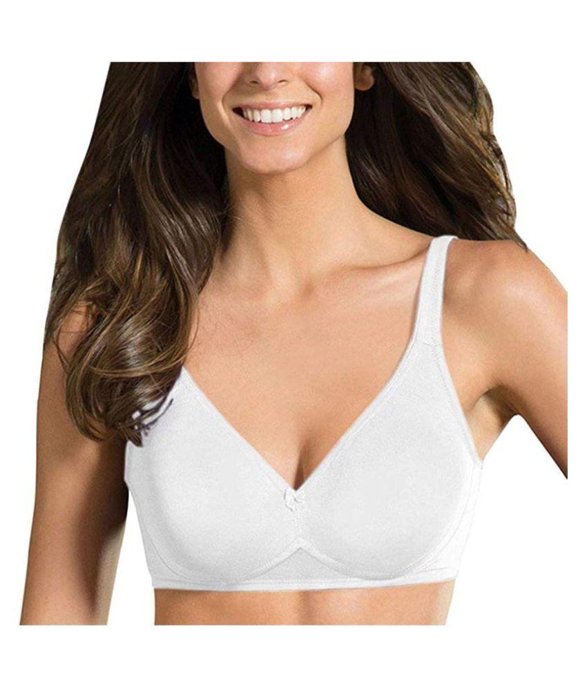 seamless bra white