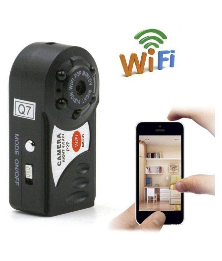 Ibs Q7 Mini P2P WiFi IP Camera HD DV Hidden Spy NIGHT VISION,1 BASE,1