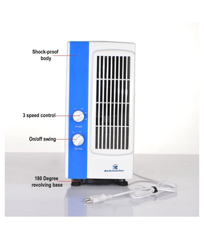 Kelvinator KTF 051 TowerFans White & Blue Price in India Buy
