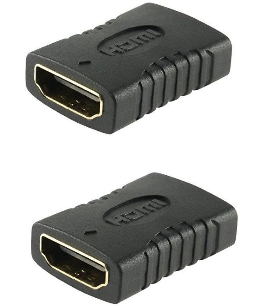 Pack of 2 HDMI Female to Female Jointer Coupler Extender HDMI Cable