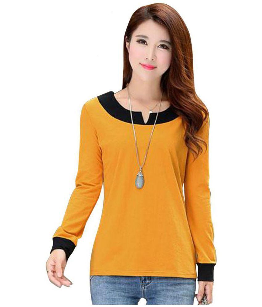 lycra shirt yellow