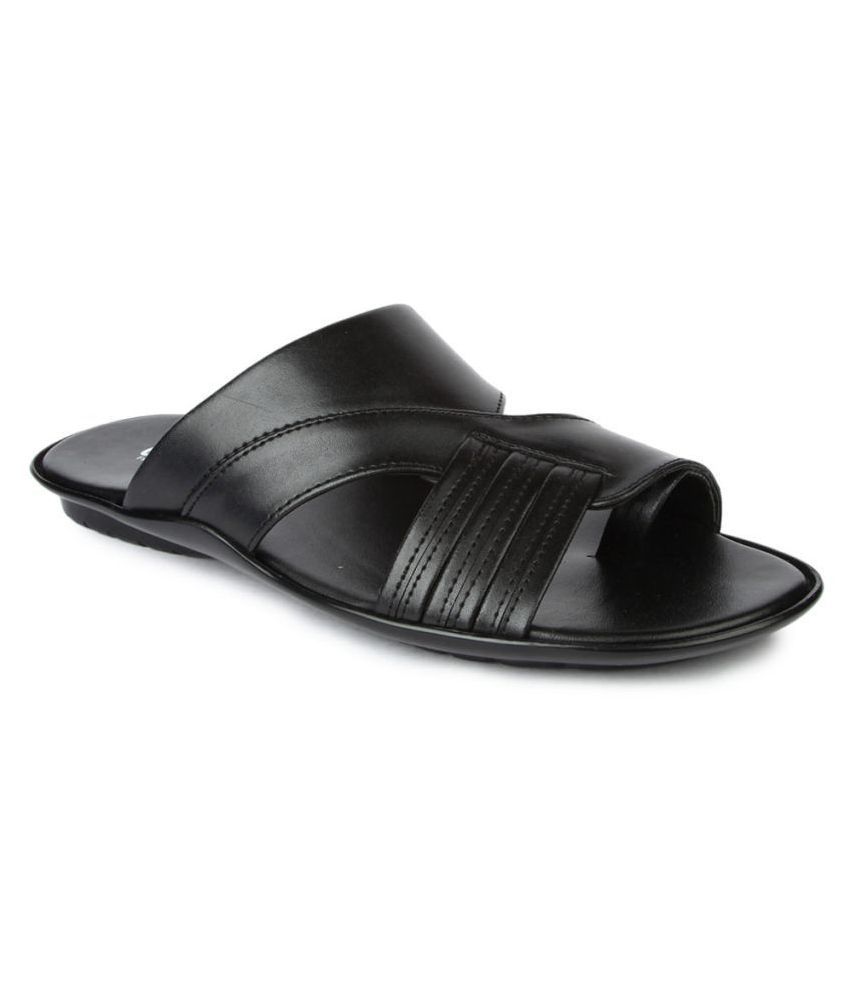     			Coolers By Liberty - Black Men's Leather Slipper