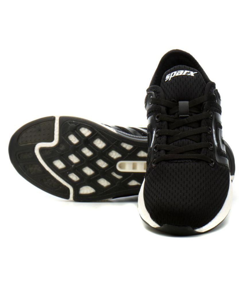 sparx black shoes without laces