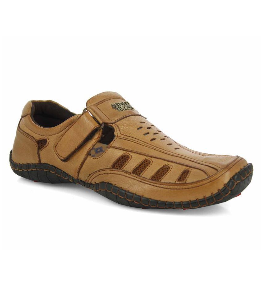 Alberto Torresi Tan Leather Sandals Price in India- Buy Alberto Torresi ...