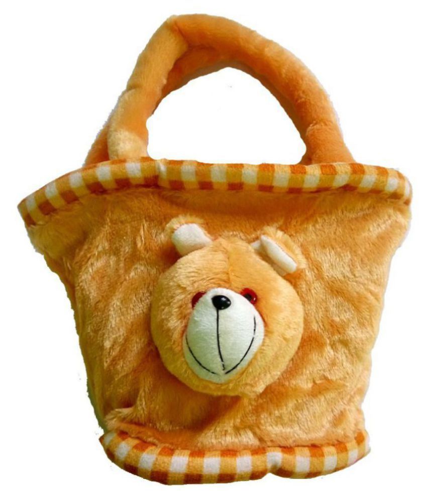 handbag with teddy bear