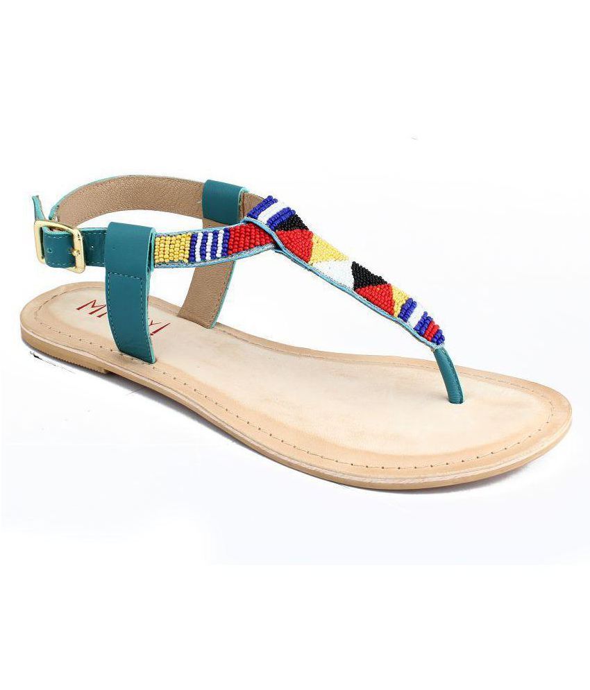 black flats with turquoise bottom