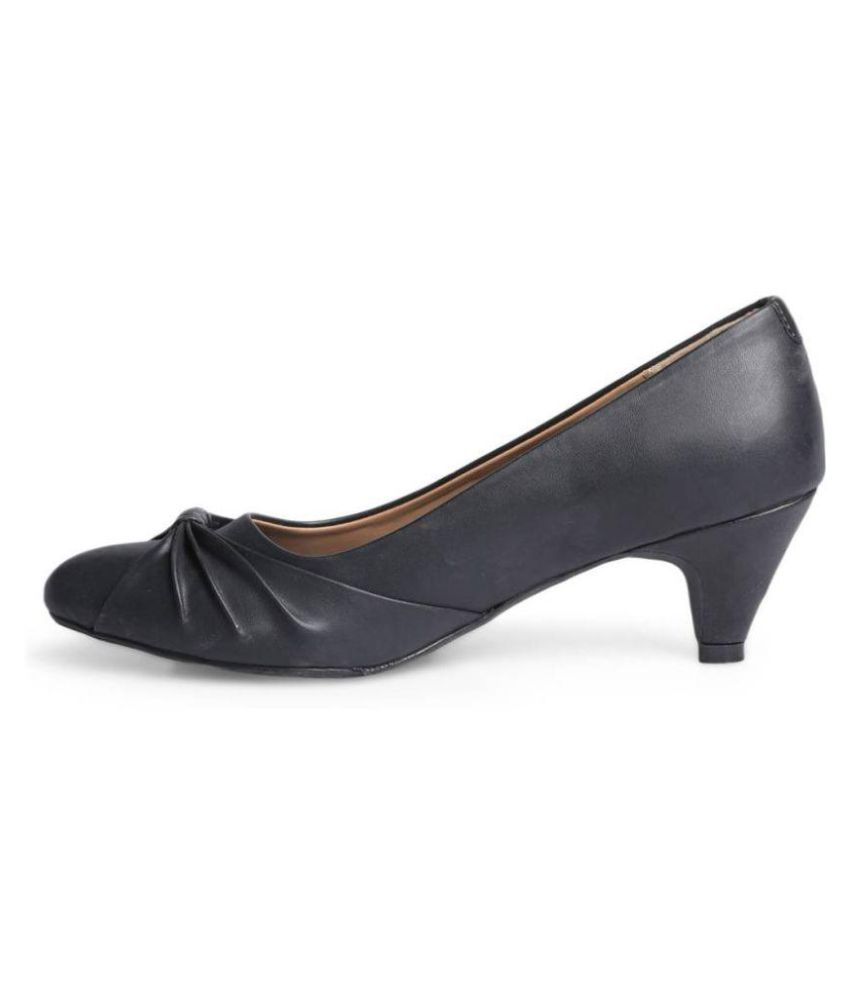 Footin Black Cone Heels Price in India Buy Footin Black
