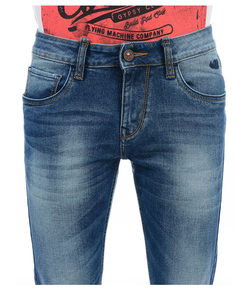 flying machine slim men blue jeans