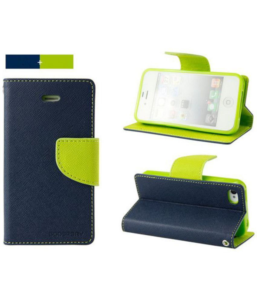 OPPO F3 PLUS BLACK EDITION Flip Cover by ClickAway Blue