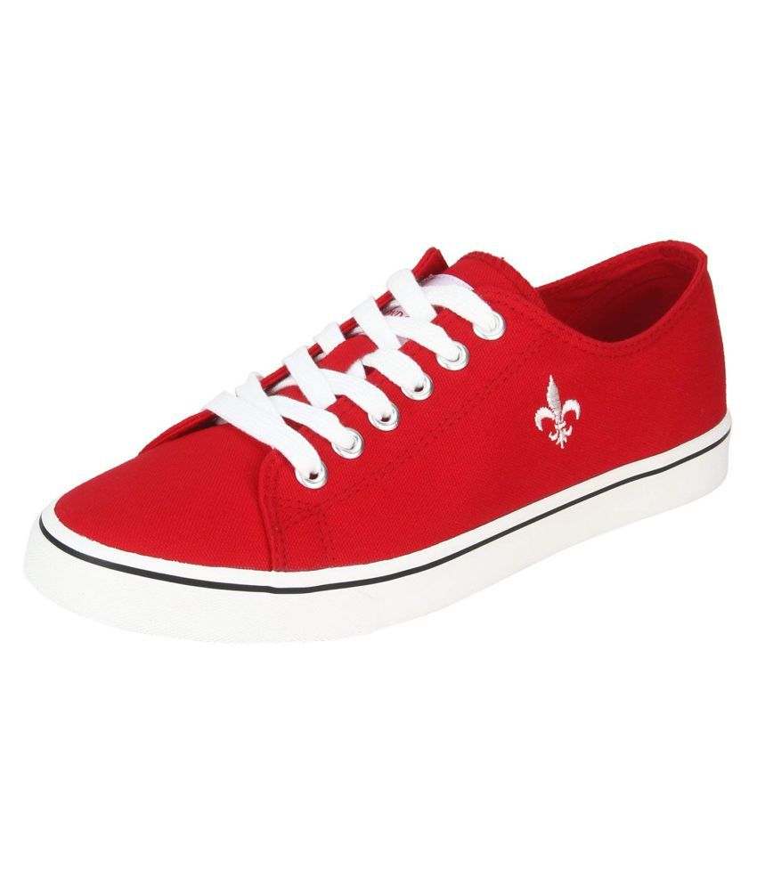 red tape canvas shoes
