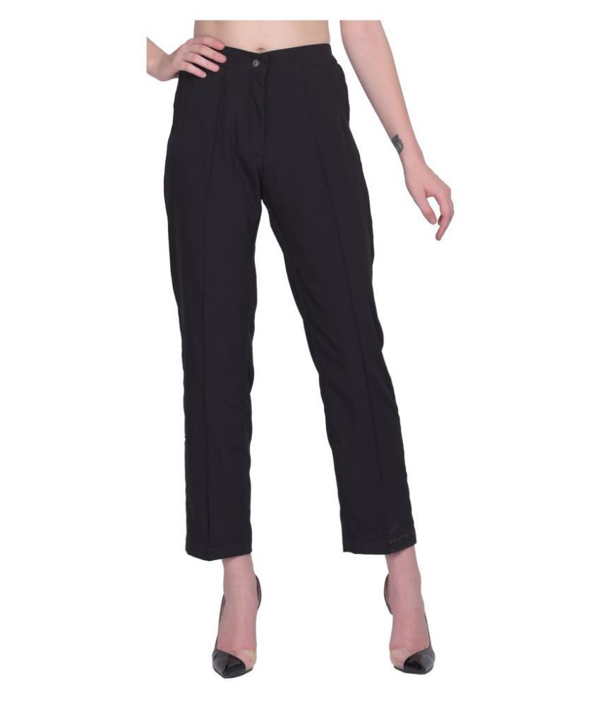 Buy Peppytone Poly Crepe Formal Pants Online at Best Prices in India ...