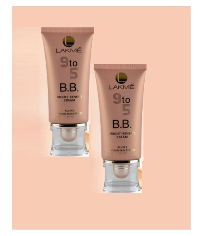 lakme 9 to 5 bb bright benefit cream