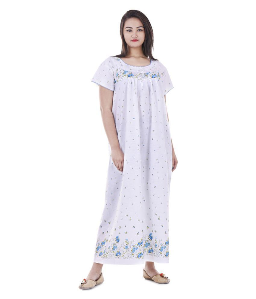 indian cotton night gowns