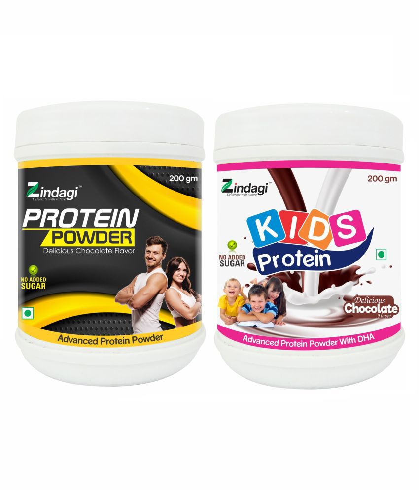     			Zindagi Protein Powder For Adult & Kids Health Supplement 200 gm Pack of 2