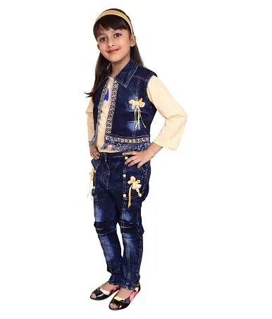 Party wear jeans and top store for girls