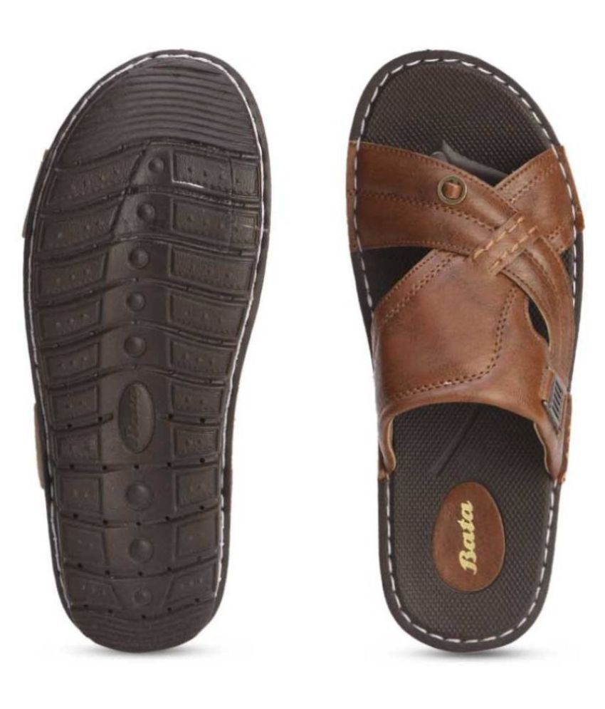 Bata Men Brown Sandals - Buy Bata Men Brown Sandals Online at Best ...