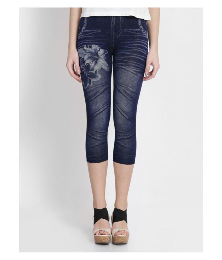 Camey Girls Printed Denim Stretchable Jegging/Legging (58 Years) Buy