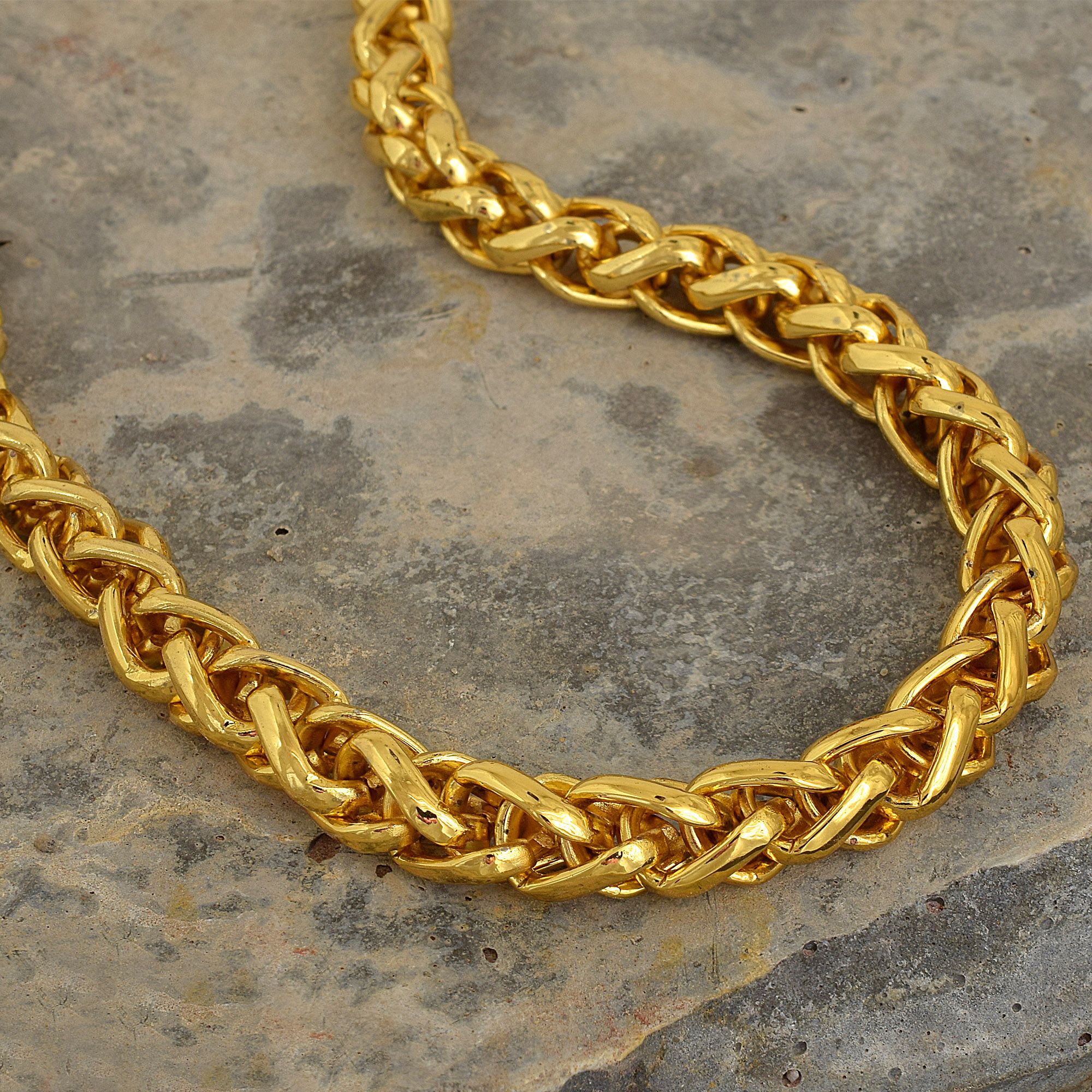 Memoir Gold plated Brass, Rope chain 