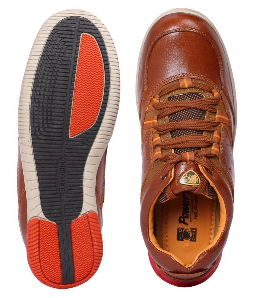 Red Chief RC5048 G.TAN Tan Casual Shoes 