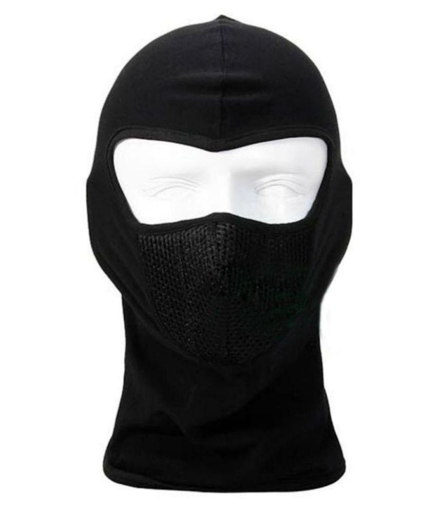 Chinustyle Black Polyster Full Face Mask: Buy Chinustyle Black Polyster ...