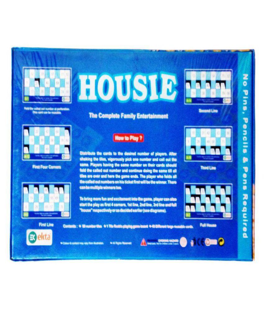 how many tickets are in ekta housie deluxe board game family game