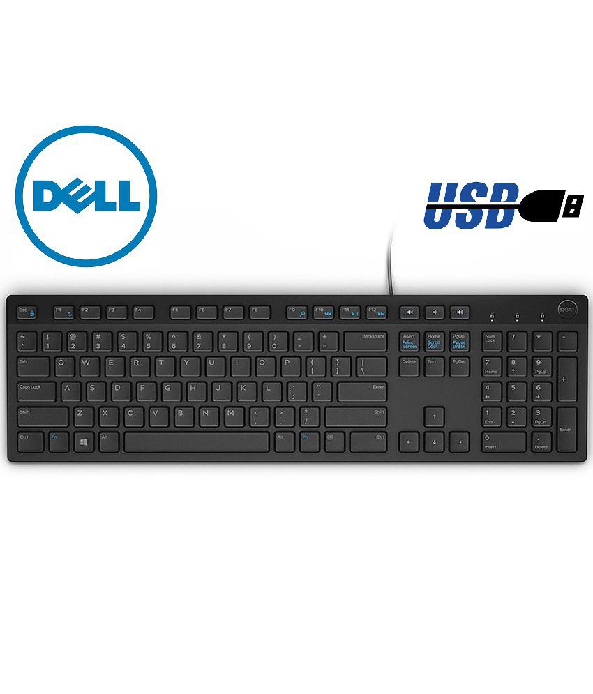     			Dell KB 216 Wired USB Desktop Keyboard  (Black)