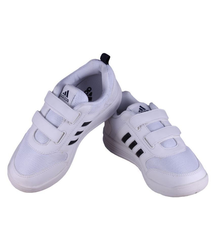 Adidas Boy's Flo K white Velcro School Shoes Price in India Buy Adidas