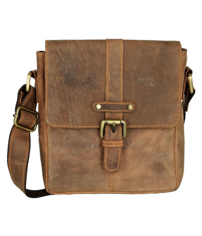 Aspen Leather Brown Leather Office Messenger Bag - Buy Aspen Leather ...